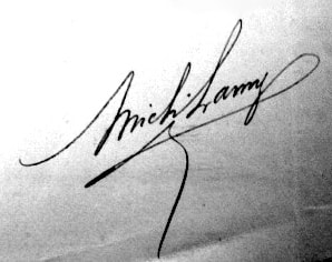 Signature de Michel Lamy