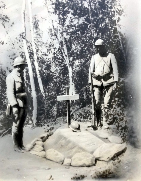 La tombe provisoire de Michel